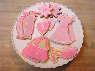 New Breast Cancer Fashion Cookies