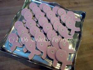 Pink Ribbon Breast Cancer Cookies